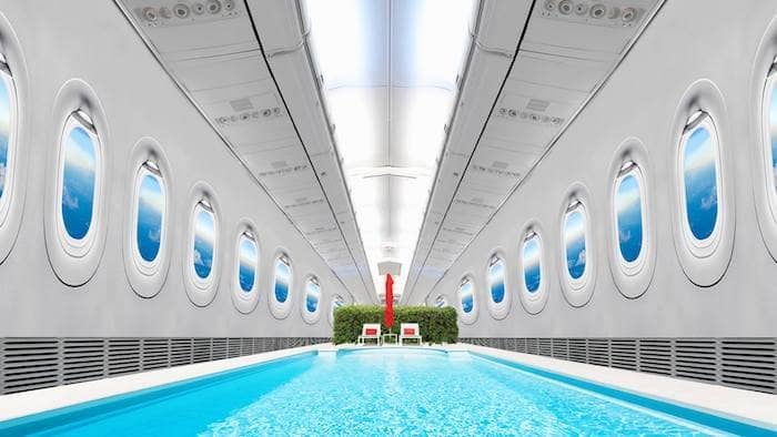 4 Unique Ways To Use Swimming Pool Airbus A380 Interior!